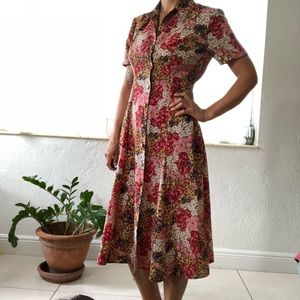 Vintage 1990s floral dress Christy Dawn style